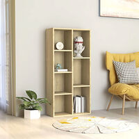 vidaXL Bokhylla sonoma-ek 50x25x106 cm konstruerat trä