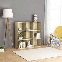 vidaXL Bokhylla sonoma-ek 98x29x97,5 cm konstruerat trä