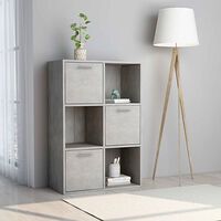 vidaXL Förvaringsskåp betonggrå 60x29,5x90 cm konstruerat trä