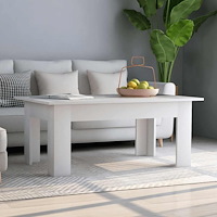vidaXL Soffbord vit 100x60x42 cm konstruerat trä