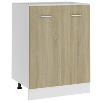 vidaXL Underskåp “Lyon” sonoma-ek 60x46x81,5 cm konstruerat trä