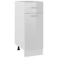 vidaXL Underskåp med låda “Lyon” vit högglans 30x46x81,5 cm