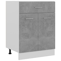 vidaXL Underskåp med låda betonggrå 60x46x81,5 cm konstruerat trä