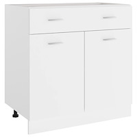 vidaXL Underskåp med låda “Lyon” vit 80x46x81,5 cm konstruerat trä