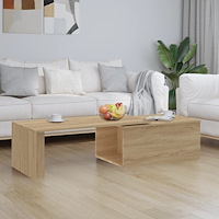 vidaXL Soffbord sonoma-ek 150x50x35 cm konstruerat trä