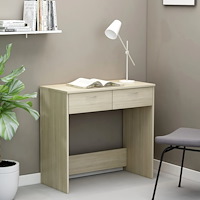 vidaXL Skrivbord sonoma-ek 80x40x75 cm konstruerat trä