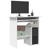 vidaXL Skrivbord vit 80x45x74 cm konstruerat trä