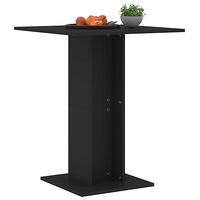 vidaXL Bistrobord svart 60x60x75 cm konstruerat trä
