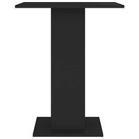 vidaXL Bistrobord svart 60x60x75 cm konstruerat trä