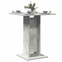 vidaXL Bistrobord betonggrå 60x60x75 cm konstruerat trä