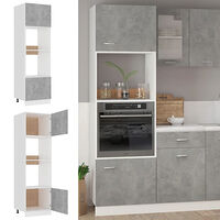 vidaXL Köksskåp för mikrovågsugn betonggrå 60x57x207cm konstruerat trä