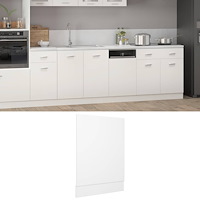 vidaXL Front för diskmaskin “Lyon” vit 45x3x67 cm konstruerat trä