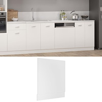 vidaXL Front för diskmaskin “Lyon” vit 59,5x3x67 cm konstruerat trä