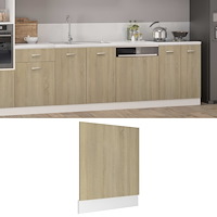 vidaXL Front för diskmaskin “Lyon” sonoma-ek 59,5x3x67 cm