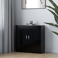 vidaXL Bokhylla svart 82,5x30,5x80 cm konstruerat trä