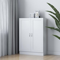 vidaXL Bokskåp vit 82,5x30,5x115 cm konstruerat trä
