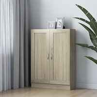 vidaXL Bokskåp sonoma-ek 82,5x30,5x115 cm konstruerat trä