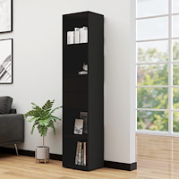 vidaXL Bokhylla svart 36x30x171 cm konstruerat trä