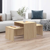 vidaXL Soffbord sonoma-ek 100x48x40 cm konstruerat trä