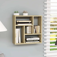 vidaXL Vägghylla sonoma-ek 45,1x16x45,1 cm konstruerat trä