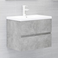 vidaXL Tvättställsskåp betonggrå 60x38,5x45 cm konstruerat trä