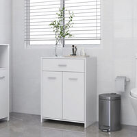 vidaXL Badrumsskåp vit 60x33x80 cm konstruerat trä