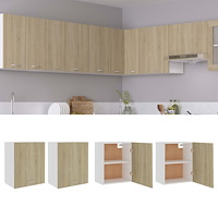 vidaXL Väggskåp “Lyon” 2 st sonoma-ek 50x31x60 cm konstruerat trä