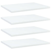 vidaXL Hyllplan 4 st vit 40x30x1,5 cm konstruerat trä