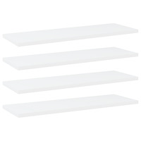 vidaXL Hyllplan 4 st vit 60x20x1,5 cm konstruerat trä