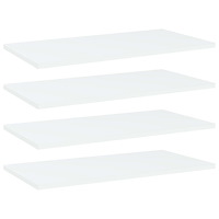 vidaXL Hyllplan 4 st vit 60x30x1,5 cm konstruerat trä