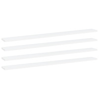 vidaXL Hyllplan 4 st vit 100x10x1,5 cm konstruerat trä