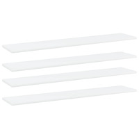 vidaXL Hyllplan 4 st vit 100x20x1,5 cm konstruerat trä
