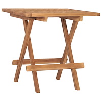 vidaXL Hopfällbart trädgårdsbord 50x50x50 cm massivt teakträ