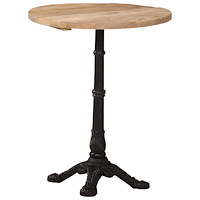 vidaXL Cafébord Ø60x76 cm grovt mangoträ