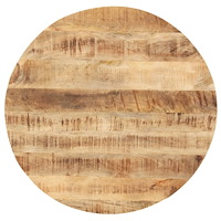 vidaXL Bordsskiva i massivt mangoträ rund 25-27 mm 40 cm