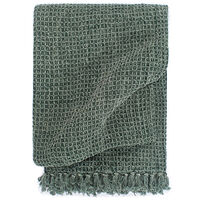 vidaXL Filt bomull 125x150 cm mörkgrön