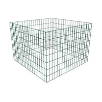 vidaXL Kompostgaller kvadrat 100 x 100 x 70 cm