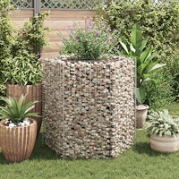 vidaXL Hexagonal planteringsgabion upphöjd 100x90x100 cm
