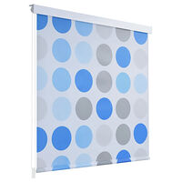 vidaXL Rullgardin för dusch 160x240 cm cirkel