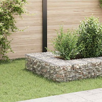 vidaXL Planteringsgabion upphöjd stål 30x30x30 cm