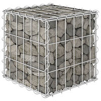 vidaXL Planteringsgabion upphöjd stål 30x30x30 cm