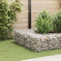 vidaXL Planteringsgabion upphöjd stål 40x40x40 cm