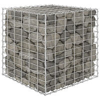 vidaXL Planteringsgabion upphöjd stål 60x60x60 cm