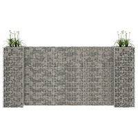 vidaXL Planteringsgabion H-formad stål 260x40x120 cm