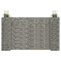 vidaXL Planteringsgabion H-formad stål 260x40x150 cm