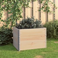 vidaXL Upphöjd odlingsbädd 3 st 60x80 cm massiv furu