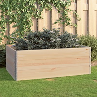 vidaXL Upphöjd odlingsbädd 3 st 100x150 cm massiv furu