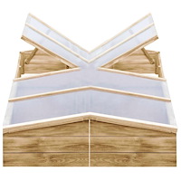 vidaXL Drivbänk 2 st impregnerad furu 200x50x35 cm