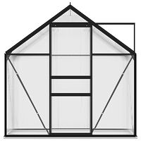 vidaXL Växthus antracit aluminium 1,33 m³