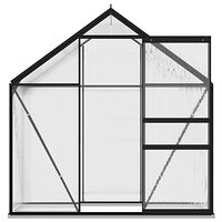 vidaXL Växthus antracit aluminium 1,33 m³